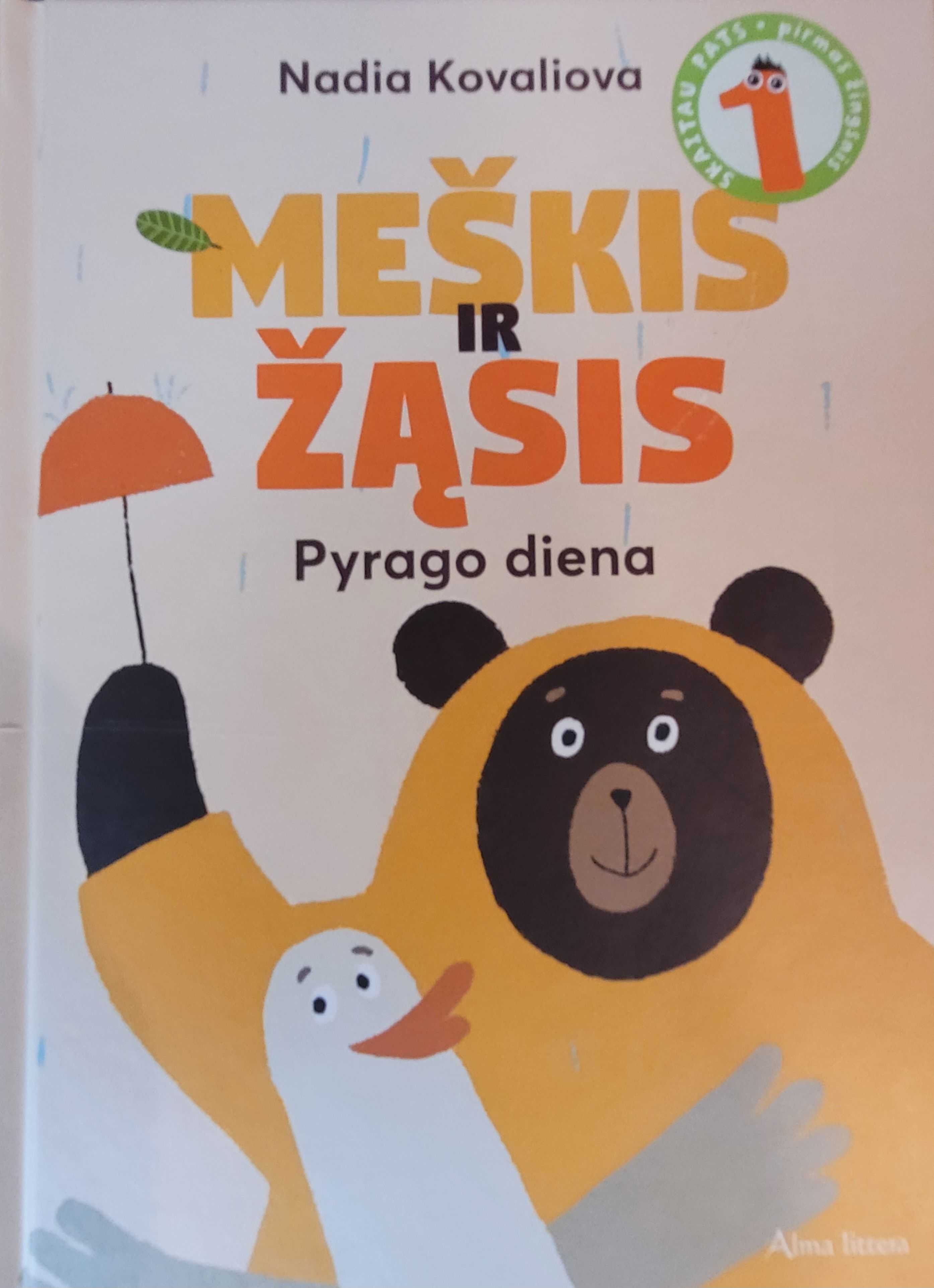 Meškis ir žąsis. pyrago diena